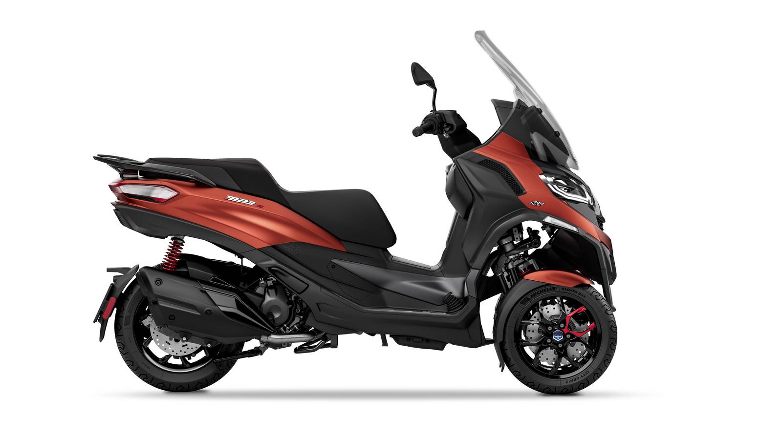 piaggio mp3 400 orange lateral